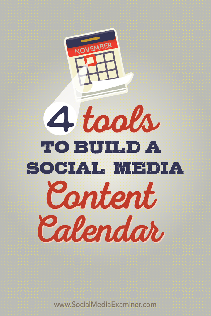 4 כלים לבניית לוח שנה לתוכן ברשתות חברתיות: בוחן מדיה חברתית
