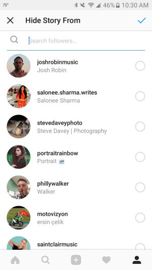 אתה יכול לחסום עוקבים ספציפיים של Instagram לראות את הסיפורים שלך.