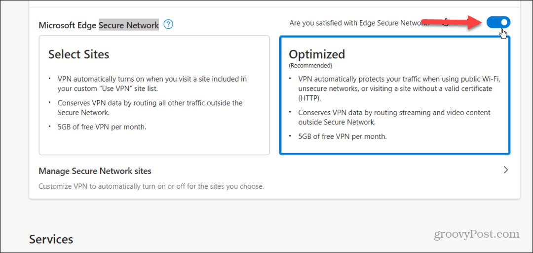כיצד להפעיל ולהשתמש ב- Microsoft Edge VPN
