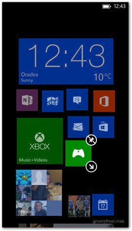 Windows Phone 8 התאמה אישית של אריחים 2