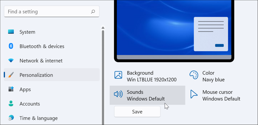 הגדרות ניהול צלילי מערכת ב-Windows 11