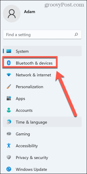 Windows 11 Bluetooth ומכשירים