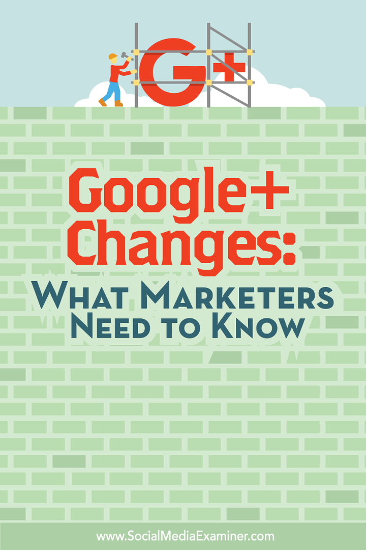 שינויים ב- Google+: מה משווקים צריכים לדעת: בוחן מדיה חברתית