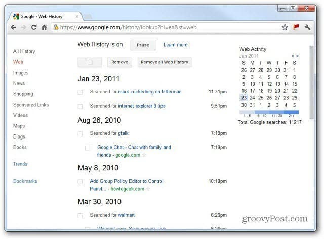 פרטיות Google: הסר את היסטוריית האתרים שלך בגוגל לפני 1 במרץ