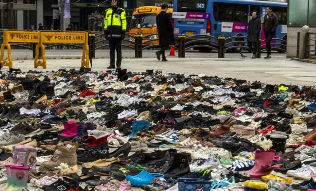 שיעור באנושות מדרום קוריאה! הם העמידו מאות נעליים בכיכרות למען פלסטין