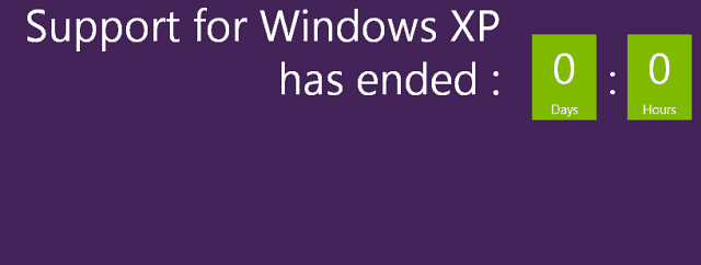מיקרוסופט מסיימת את תמיכת XP
