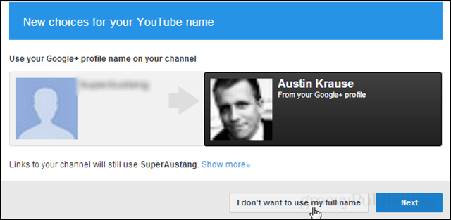 יאללה, השתמש בשמך האמיתי ב- YouTube! לא רוצה? אוי בחייך!