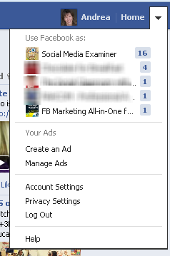 השתמש בפייסבוק כדף העסקי שלך