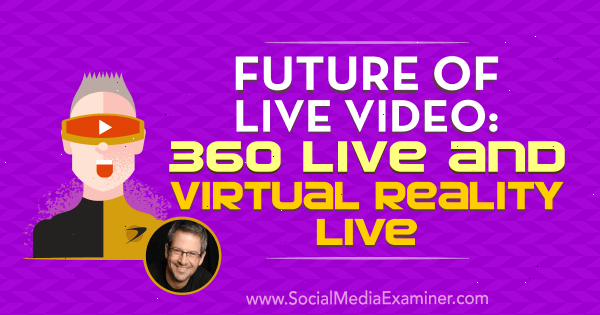 עתיד הווידיאו החי: 360 לייב וירטואלי לייב עם תובנות מאת ג'ואל קומ על הפודקאסט לשיווק ברשתות חברתיות.