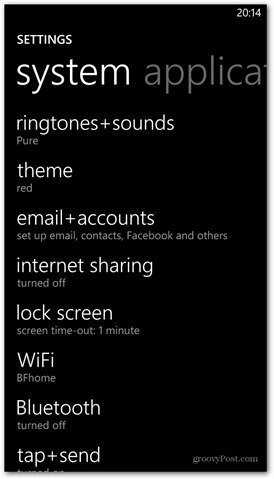 Windows Phone 8 להתאים אישית את הגדרות מסך הנעילה