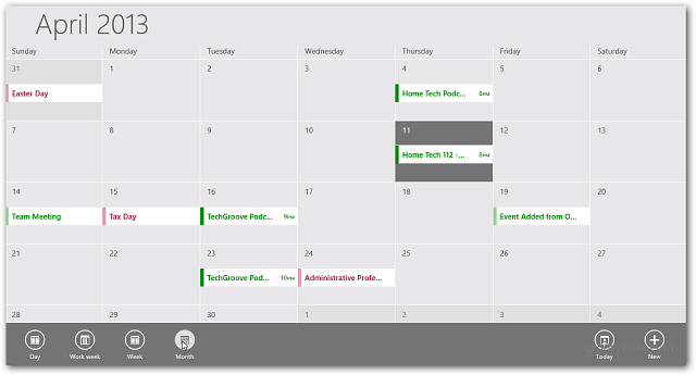 כיצד להוסיף אירועי לוח שנה של גוגל ביישום לוח השנה של Windows 8