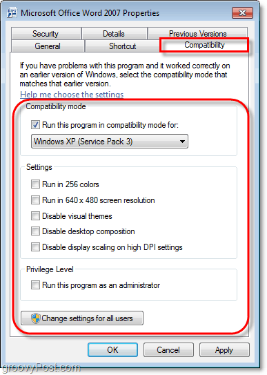 כיצד להציג את פרטי התאימות לתוכנית Windows 7
