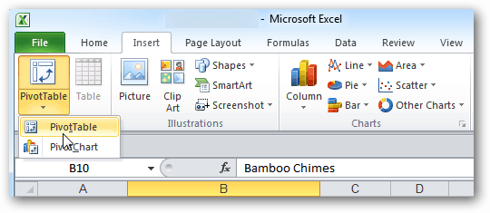 כיצד ליצור טבלאות ציר ב- Microsoft Excel