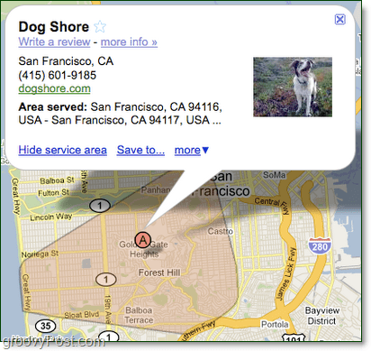 צייר את אזור שירות מפות Google שלך ​​לעסק שלך