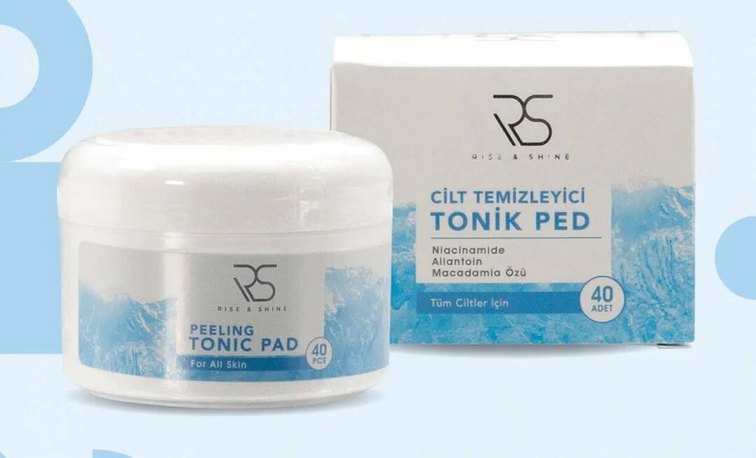 מה עושה Rise and Shine Peeling Tonic Pad וכיצד להשתמש בו? 