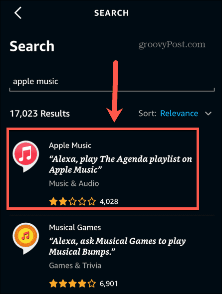 מיומנות alexa apple music