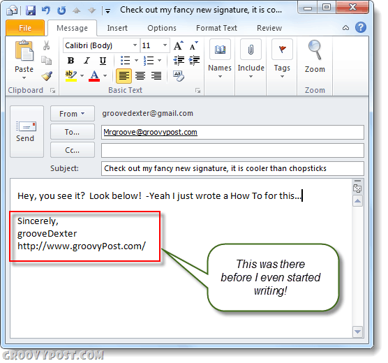 Outlook חתימה אוטומטית 2010