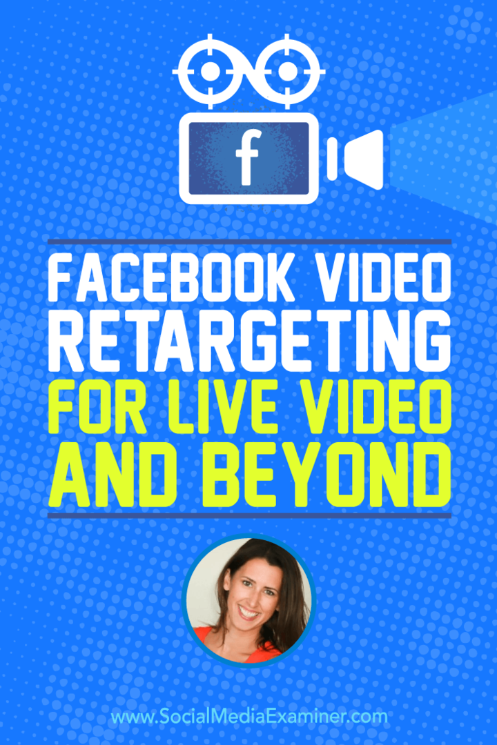 מיקוד וידאו בפייסבוק לווידאו חי ומעבר לו, שמציע תובנות של אמנדה בונד בפודקאסט לשיווק ברשתות חברתיות.