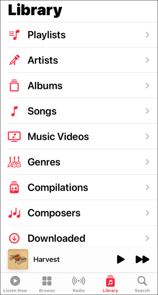 ספרייה הוסף מוזיקה משלך ל-apple music