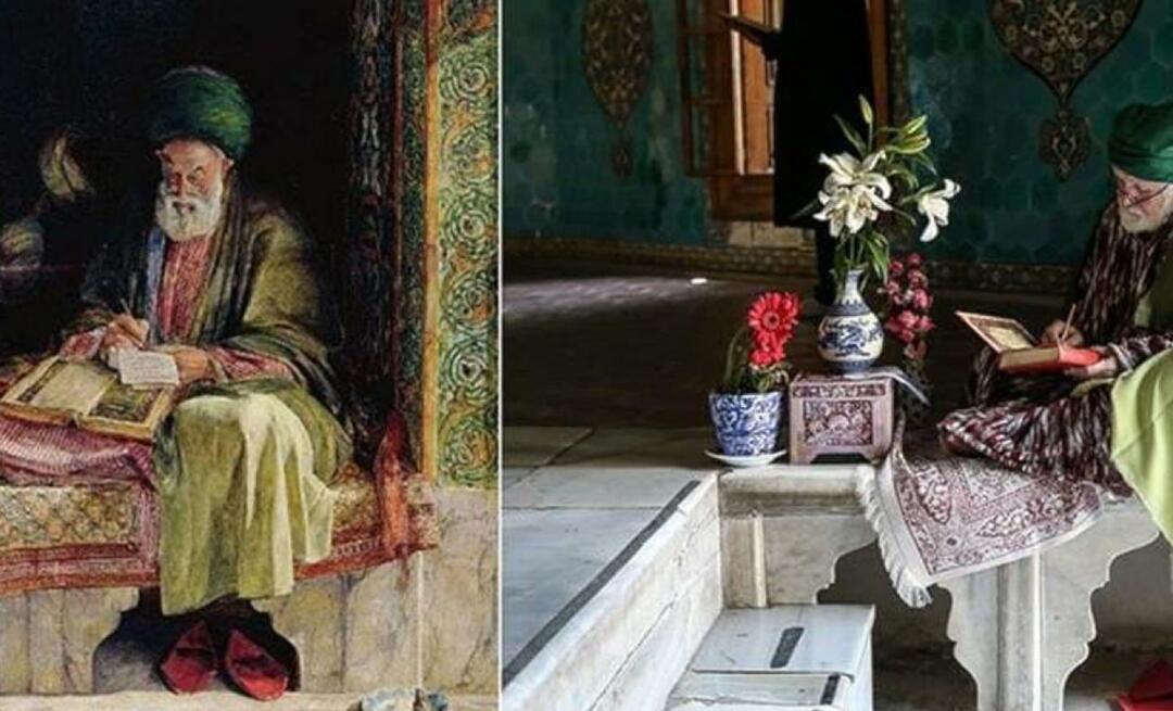 Neslihan Sağır Çetin צילמה את הציור שצייר הצייר הבריטי לפני 153 שנים ב-Yeşil Türbe.