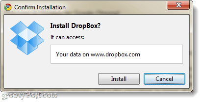 סיומת Dropbox צריכה להיכנס ל- Dropbox.com