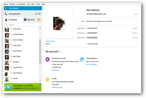 עדכון Skype 6.1 עבור Windows כולל שילוב של Outlook
