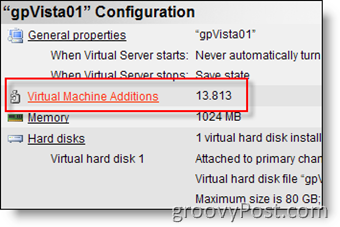התקן תוספות מחשב וירטואלי עבור MS Virtual Server 2005 R2