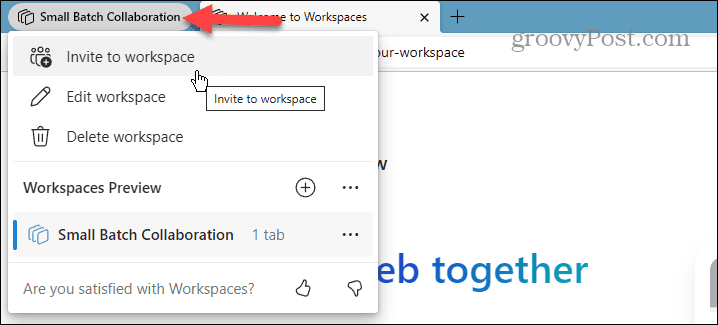 סביבות עבודה של Microsoft Edge