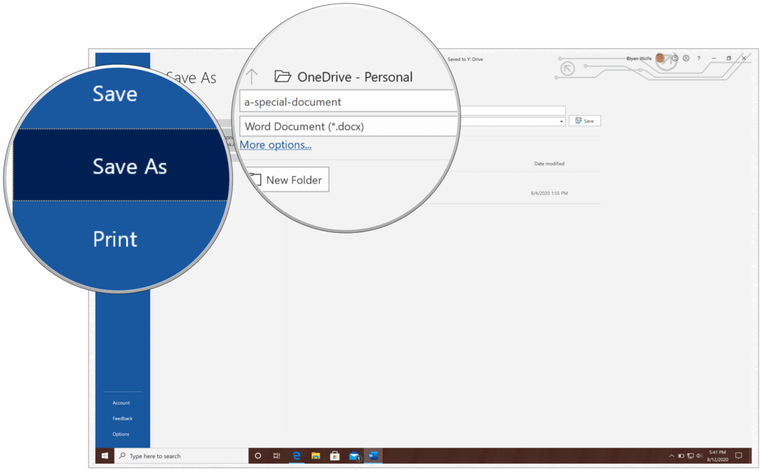 כיצד לשתף את מסמך Microsoft Word באמצעות OneDrive