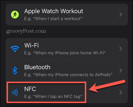 קיצורי דרך nfc טריגר