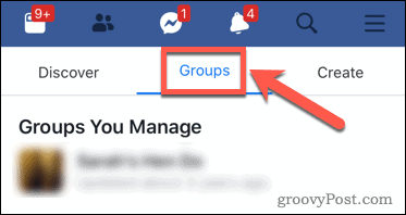 אפליקציית פייסבוק מנהלת קבוצות