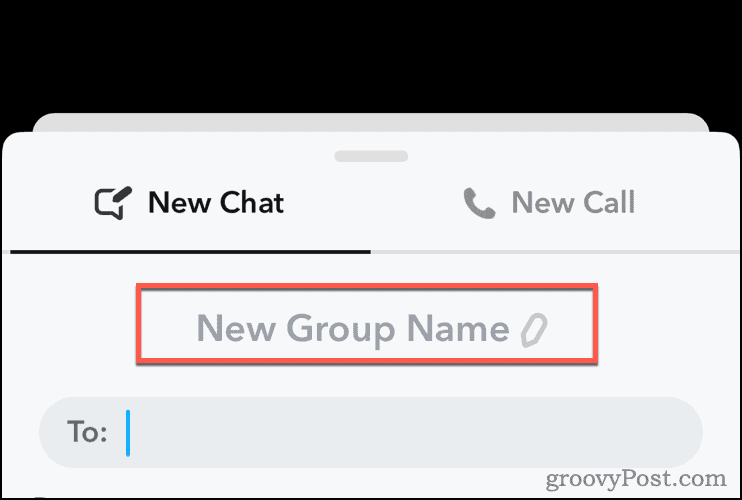 ערוך את שם הקבוצה ב-Snapchat