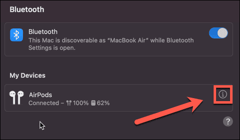 מידע על mac airpods