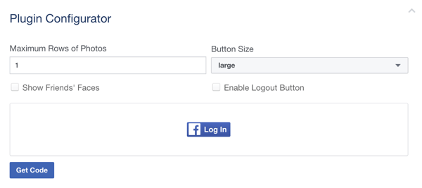 התאם אישית את כפתור הכניסה שלך לפייסבוק.