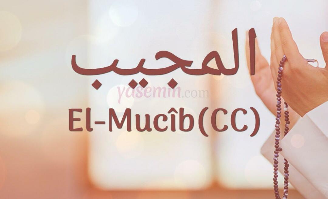 מה המשמעות של אל-מוג'יב (c.c)? מהן מעלותיו של השם אל-מוג'יב? אסמול חוסנה אל-מוג'יב...