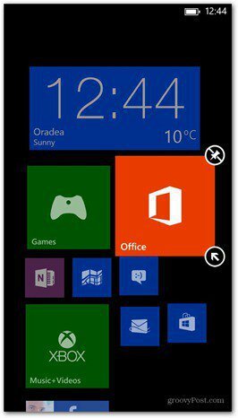 Windows Phone 8 התאמה אישית של אריחים 7