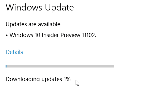 תצוגה מקדימה של Windows 10 Redstone 11102