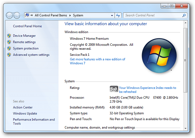 Windows 8.1 הסיר את מדד החוויה, הנה כיצד לראות את הציון שלך