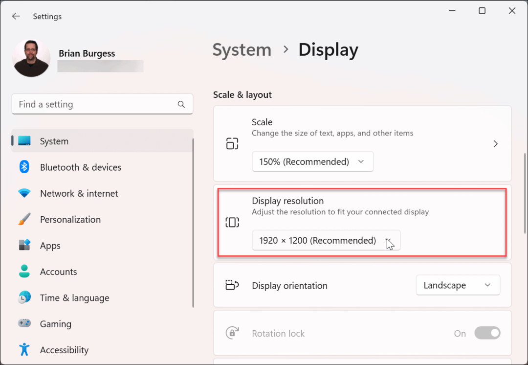 שנה את רזולוציית המסך ב-Windows 11