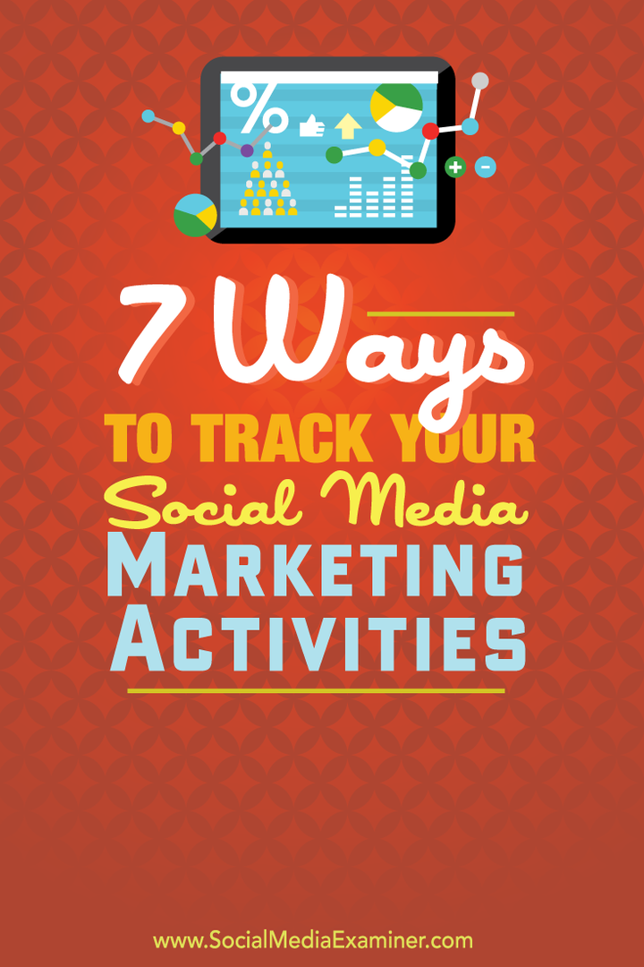 7 דרכים לעקוב אחר פעילויות השיווק שלך ברשתות חברתיות: בוחן מדיה חברתית