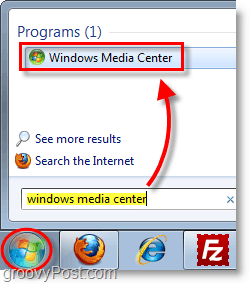Windows 7 Media Center - פתח את מרכז המדיה של Windows