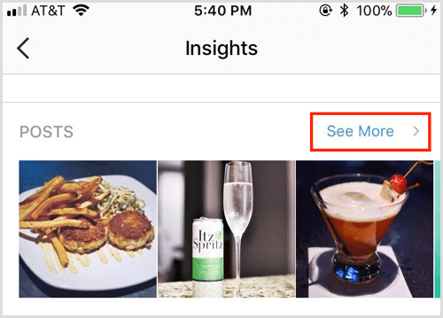 הודעות על Instagram Insights ראה עוד