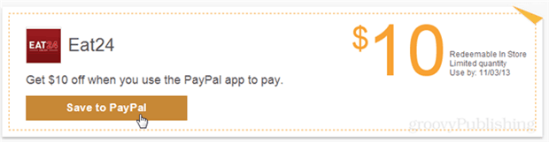 השג 10 $ חינם בכל מסעדה Eat24 באמצעות אפליקציית PayPal