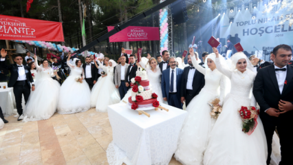 Fatma Şahin בחר להתחתן עם 50 זוגות בגזיאנטפ!