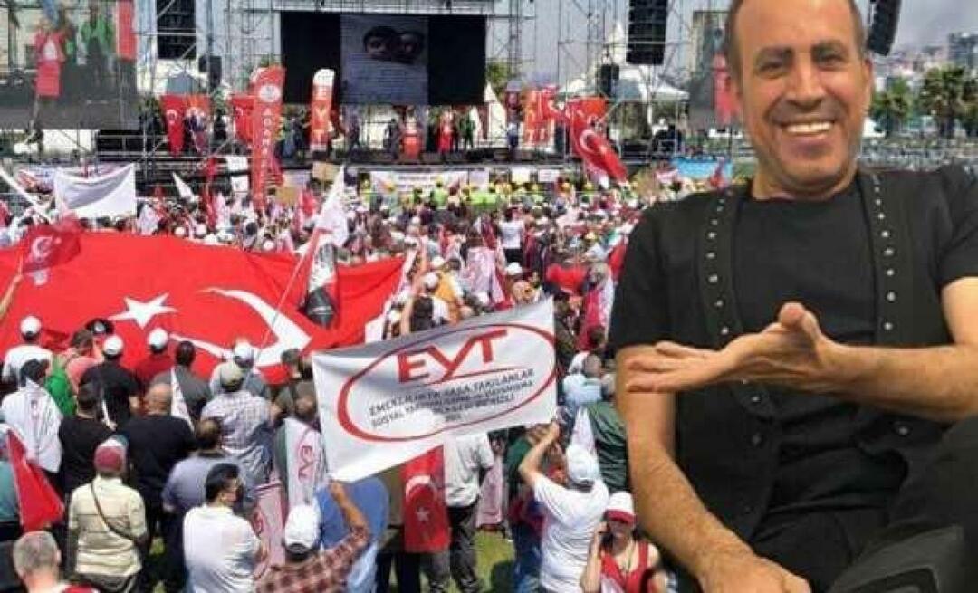 Haluk Levent פנה לחברי EYT לאחר הצהרתו של ארדואן! "עם המשכורת הראשונה שלך..."