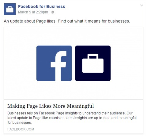 לייקים של עמוד עסקי בפייסבוק