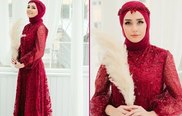 שמלות ערב מסוגנן ביותר מסוג חיג'אב לערבי חינה! שמלת ערב חיג'אב 2020