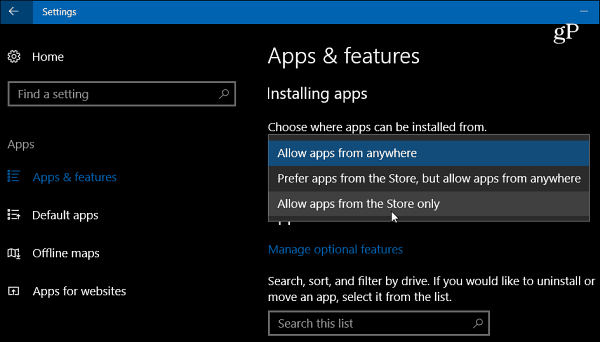 עדכוני יוצרי Windows 10 מקבלים הגדרה חדשה להתקנת אפליקציות לשולחן העבודה