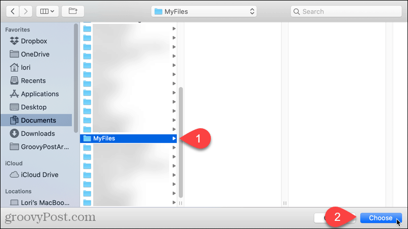 בחר תיקיית ברירת מחדל שתפתח ב- Finder ב- Mac שלך