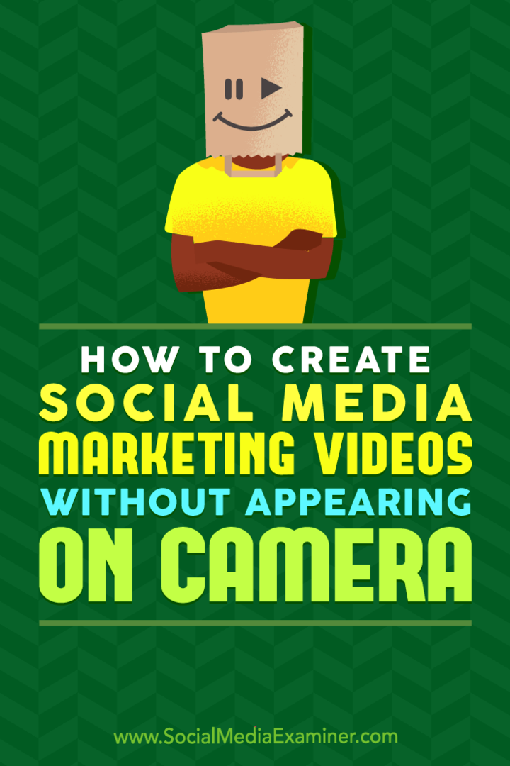 כיצד ליצור סרטוני שיווק ברשתות חברתיות מבלי להופיע במצלמה: בוחן מדיה חברתית